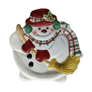 Fitz & Floyd Essentials Snowman Plate